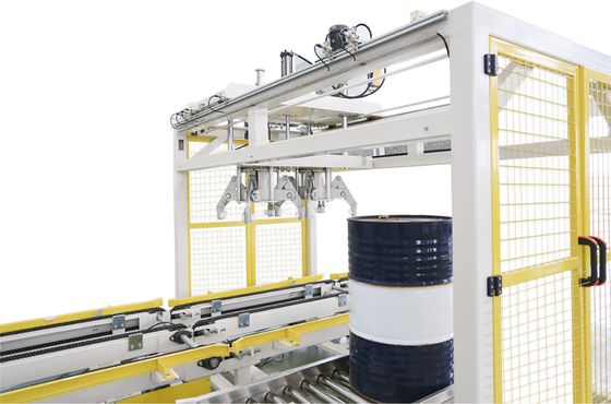 acheter Machine de remplissage de pesticides en fûts de 200L-1000L avec plusieurs têtes de remplissage rotatives à azimuth et trémie anti-gouttes fabrication en ligne