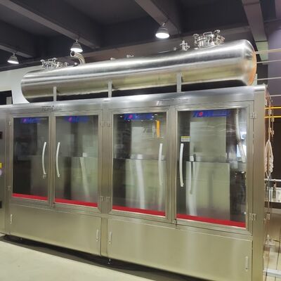 acheter Ligne de remplissage de solvants de revêtement Contrôle entièrement automatique avec couvercle et palettiseur ABB fabrication en ligne