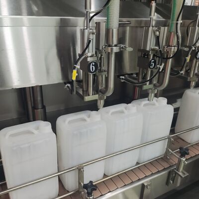 acheter Machine de remplissage de liquide de détergent 1-5L fabriquée en usine avec capot et étiquetage intégrés online manufacture