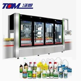 Acheter Ligne de machine de remplissage, bouchage et emballage entièrement automatique et flexible pour bouteilles de pesticides de 100 ml à 1000 ml fabrication en ligne