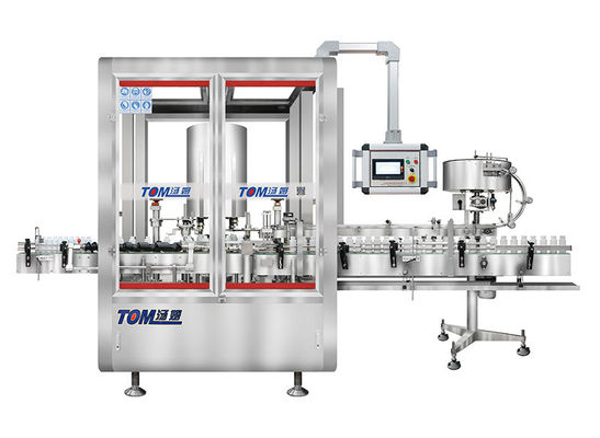 Machine automatique de fermeture en acier inoxydable contrôlée par un PLC rotatif pour bouteille