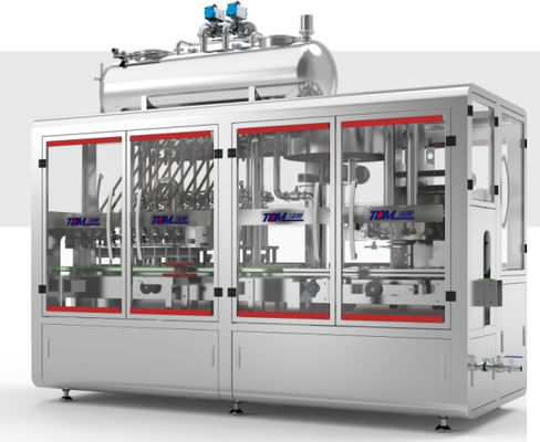 Machine de remplissage de pesticides entièrement automatique 2 10 têtes Machine de remplissage à piston linéaire 2 en 1