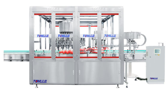 Machine de remplissage et de couverture rotative à grande vitesse 2 en 1 monobloc