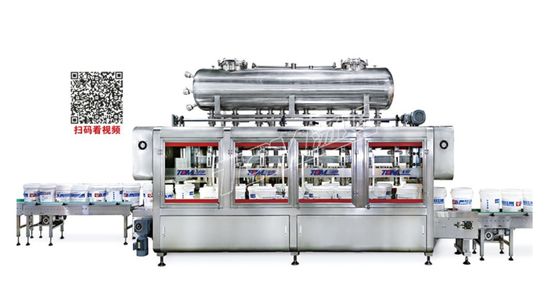 Machine de remplissage à haute vitesse et précision à trois rangées pour 10 à 30 litres de lubrifiants et de pesticides