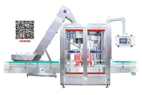 Machine de couverture / de pressage entièrement automatique pour les seaux de pesticides ou de lubrifiants de 5 à 30 kg