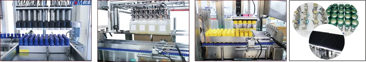 Machine de remplissage et de bouchage d'eau de Javel non m&eacute;tallique anti-corrosion 500ml-3000ml 9