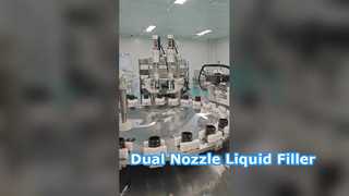 Machine de remplissage et de bouchage deux en un très polyvalente avec de nombreux types de bouteilles de lotion et de crème